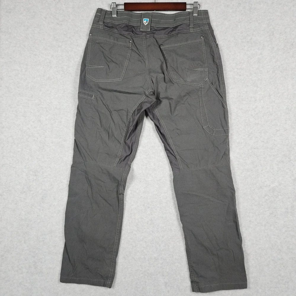 KUHL (Men's 33x30) Gray Pants Radikl Hiking Outdoor Nylon Stretch Utility 5109